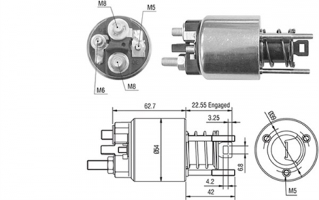 Solenoid electromotor potrivit BMW 3 (E46) 1.9/2.0D 1997-2001 [2]