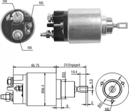 Alternatoare Electromotoare - Solenoid electromotor potrivit CITROEN C3 I 1.4 2002-2010