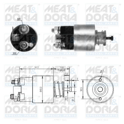 Alternatoare Electromotoare - Solenoid electromotor potrivit HYUNDAI ACCENT II, ACCENT III, GETZ, MATRIX; KIA RIO, RIO II 1.3/1.4/1.6 dupa 2001