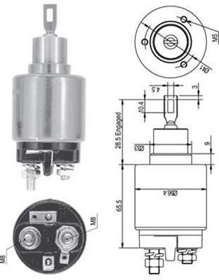 Solenoid electromotor potrivit VW TRANSPORTER T4 2.4D/2.5D 1995-2003 [2]