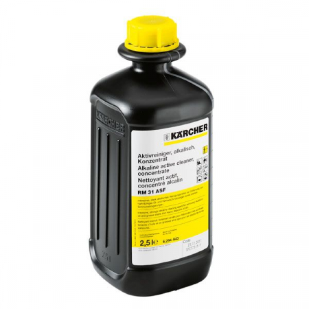 Ulei Lichide tehnice - Solutie de curatare a uleiului si grasimii Karcher Extra RM 31 ASF, 6.295-584.0, 2.5 l, pH alcalin; linie: proaspat , biodegradabil