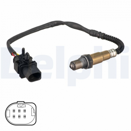 Sonda lambda - Sonda lambda potrivit VOLVO C30, C70 II, S40 II, S60 II, S80 II, V40, V50, V60 I, V70 III, V70 III/KOMBI, XC60 I, XC70 II; CHEVROLET EPICA; OPEL COMBO TOUR 1.6-2.4DH dupa 2006 - (400mm)