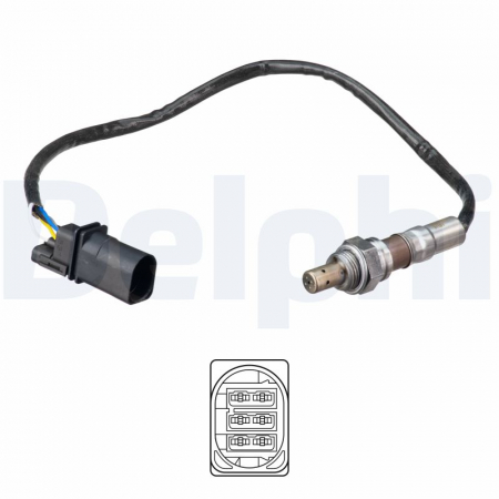 Sonda lambda (475mm) potrivit AUDI A1; SEAT IBIZA IV, IBIZA IV SC, IBIZA IV ST, TOLEDO IV; SKODA FABIA II, RAPID, ROOMSTER; VW POLO V 1.4/1.6D 05.09-