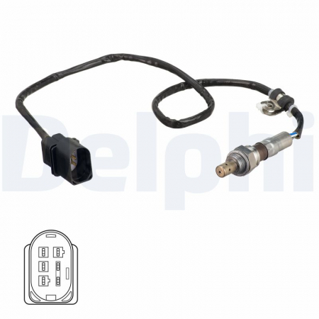 Sonda lambda - Sonda lambda potrivit AUDI A3; SEAT ALTEA, ALTEA XL, LEON, TOLEDO III; SKODA OCTAVIA II; VW GOLF PLUS V, GOLF V, GOLF VI, JETTA III 1.6/1.6ALK/1.6LPG dupa 2003 - (750mm)