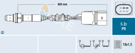 Sistem evacuare - Sonda lambda LAMBORGHINI GALLARDO; SEAT LEON, TOLEDO II; VW BORA, GOLF IV 1.6/5.0 dupa 2000