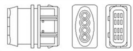 Sonda lambda potrivit VOLVO S40 I, V40 1.6/1.8/2.0 1995-2004 - (numar de fire 4, 1060mm) [1]