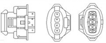 Sonda lambda (numar de fire 4, 1130mm) OPEL ASTRA G, SPEEDSTER, ZAFIRA A 2.2 intre 2000-2005 [1]