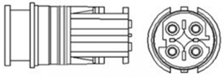 Sonda lambda (numar de fire 4, 450mm) BMW Seria 1 (E87), 3 (E90), 3 (E91), X3 (E83) 1.6/2.0 intre 2004-2012 [1]