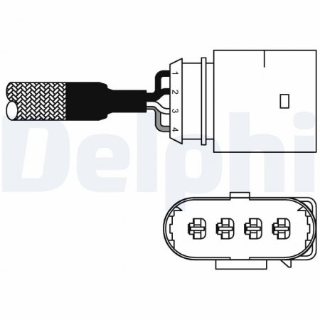 Sonda lambda potrivit AUDI A3; SKODA OCTAVIA I; VW BORA, GOLF IV, LUPO, POLO 1.4/1.6 1996-2007 - (numar de fire 4, 470mm) [1]