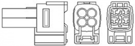 Sonda lambda - Sonda lambda (numar de fire 4, 500mm) FIAT SEDICI; SUBARU JUSTY III; SUZUKI IGNIS I, IGNIS II, LIANA, SWIFT III, SWIFT IV, SX4, WAGON R+ 1.3/1.5/1.6 dupa 2000