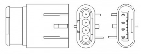 Sonda lambda - Sonda lambda (numar de fire 4) ALFA ROMEO MITO; FIAT 500, PANDA, PUNTO; LANCIA YPSILON 1.2-1.4LPG dupa 2007