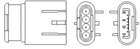 Sonda lambda - Sonda lambda (numar de fire 4) FIAT 500, 500 C, PANDA; LANCIA YPSILON 0.9/0.9CNG dupa 2009
