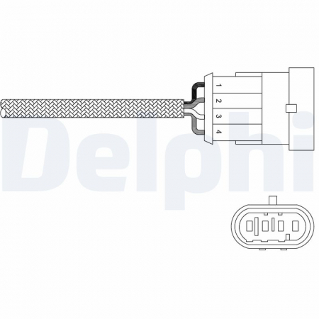 Sonda lambda potrivit ABARTH 500 / 595 / 695, 500C / 595C / 695C, GRANDE PUNTO; ALFA ROMEO 147, 166, GIULIETTA, GT, GTV, MITO, SPIDER; FIAT 500, 500 C 1.2-3.2 dupa 1994 - (numar fire 4, 300mm) [1]
