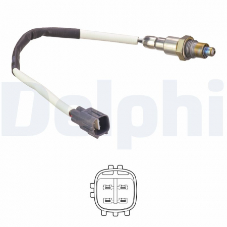 Sonda lambda - Sonda lambda potrivit TOYOTA AYGO, AYGO X, YARIS 1.0 dupa 2014 - (numar fire 4, 390mm)
