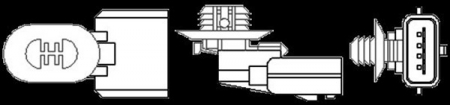 Sonda lambda potrivit MERCEDES A (W168), C (CL203), C T-MODEL (S203), C (W203), C (W204), CLK (C209), E (W211); VOLVO S60 I, V40, XC90 I; AUDI A3 0.8-4.5 dupa 1997 - (numar fire 4, 460mm) [1]