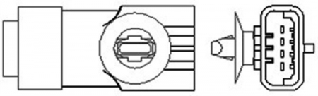 Sistem evacuare - Sonda lambda (numar fire 4, 470mm) potrivit NISSAN X-TRAIL I; RENAULT AVANTIME, CLIO II, CLIO II/HATCHBACK, CLIO III, ESPACE III, ESPACE IV, GRAND SCENIC II, KANGOO 1.2-2.2D 05.96-