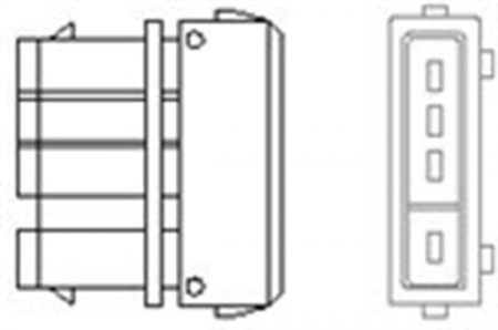 Sistem evacuare - Sonda lambda (numar fire 4, 515mm) potrivit SKODA FELICIA I, FELICIA II; VW CADDY II 1.3/1.6 10.94-04.02