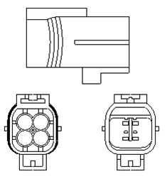 Sonda lambda (numar fire 4, 555mm) potrivit NISSAN PIXO; OPEL AGILA; SUZUKI ALTO VII, SPLASH, SWIFT IV 1.0-1.4 01.08- [2]