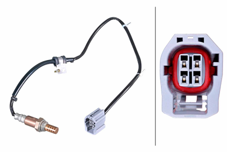 Sonda lambda - Sonda lambda (numar fire 4, 780mm) potrivit MAZDA 2, 3 1.3-2.0 10.03-06.15