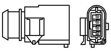 Sonda lambda (numar fire 4, 850mm) potrivit MERCEDES A (W168), C (CL203), C T-MODEL (S203), C (W203), C (W204), CLK (C209), E (W211); VOLVO S60 I, XC90 I; ALFA ROMEO 147 0.8-4.4 01.88- [2]