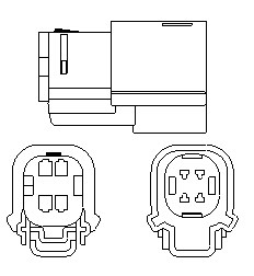 Sonda lambda (numar fire 4, 870mm) potrivit MERCEDES A (W168), C (CL203), C T-MODEL (S203), C (W203), C (W204), CLK (C209), E (W211); VOLVO XC90 I; ALFA ROMEO 147; AUDI A4 B5 0.9-2.8 06.94- [2]