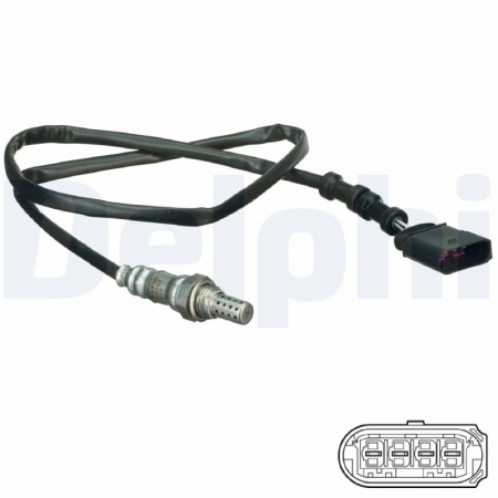 Sonda lambda potrivit MERCEDES A (W168), C (CL203), C T-MODEL (S203), C (W203), C (W204), CLK (C209), E (W211); VOLVO S60 I, V40, XC90 I; AUDI A3, A4 B5 0.8-6.0 dupa 1994 - (numar fire 4, 954mm) [1]