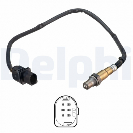Sonda lambda potrivit HYUNDAI ACCENT IV, ELANTRA VI, I30, I40 I, I40 I CW, TUCSON; KIA CARENS IV, CEE'D, OPTIMA, PRO CEE'D, RIO IV, SOUL II 1.4D/1.6D/1.7D dupa 2010 - (numar fire 5, 650mm) [1]