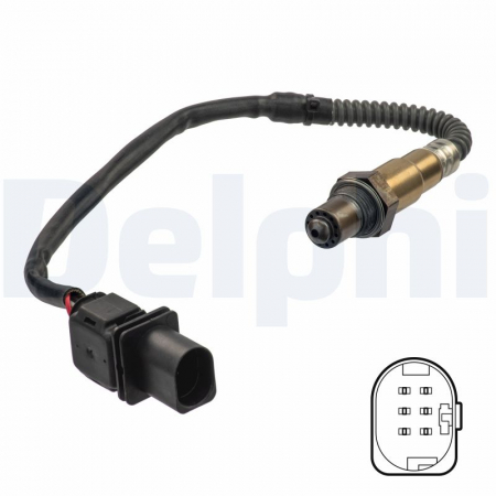 Sonda lambda - Sonda lambda potrivit AUDI A3, Q7, TT; OPEL COMBO TOUR, COMBO/MINIVAN; RENAULT SCENIC II; SEAT ALTEA, ALTEA XL, LEON, TOLEDO III; SKODA OCTAVIA II 1.4-3.6 dupa 2003 - (numar fire 6, 750mm)