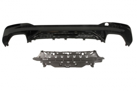 Spoier bara spate model pachet M negru cu 2 iesiri esapament sedan potrivit BMW Seria 5 G30 dupa 2018 Elemente bara - Spoier bara spate model pachet M negru cu 2 iesiri esapament sedan potrivit BMW Seria 5 G30 dupa 2018