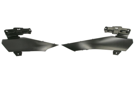 Spoiler - Spoiler bara Fata Dreapta/Stanga (set; sub far, negru-mat, GT) potrivit PEUGEOT 408 II 06.22-