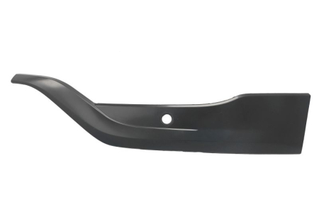 Elemente bara - Spoiler bara Fata Stanga (Inferior, orificii senzor parcare, negru-mat, R-LINE) potrivit VW T-CROSS 2018-2023