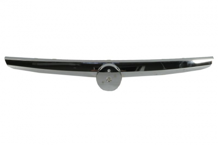 Spoiler - Spoiler bara Fata (Superior, cu orificii emblemei, plastic, crom) potrivit ABARTH PUNTO EVO; FIAT PUNTO, PUNTO EVO, PUNTO EVO/HATCHBACK dupa 2008 2008-2012