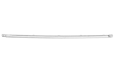 Spoiler - Spoiler bara Spate (Mijloc, plastic, crom) potrivit OPEL ASTRA J 09.12-04.18