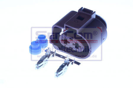 Stecher cu mufa metalica numar pini: 2, kit reparatie [2]