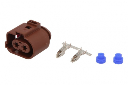 Electrica - Stecher cu mufa metalica numar pini: 2, kit reparatie