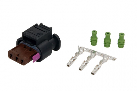 Electrica - Stecher cu mufa metalica numar pini: 3, kit reparatie