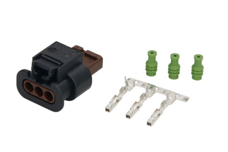 Stecher cu mufa metalica numar pini: 3, kit reparatie [1]