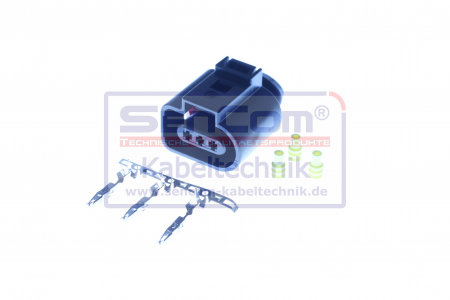 Stecher cu mufa metalica numar pini: 3, kit reparatie potrivit AUDI A3, A4 B5, A6 C6; SEAT IBIZA III; SKODA OCTAVIA I, OCTAVIA II; VW GOLF IV, GOLF V, PASSAT B6, POLO, TRANSPORTER IV  [2]