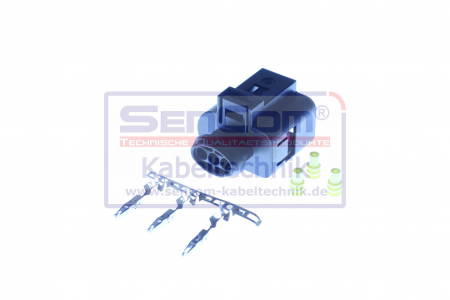 Stecher cu mufa metalica numar pini: 3, kit reparatie potrivit AUDI A3, A4 B5, A6 C6; SEAT IBIZA III; SKODA OCTAVIA I, OCTAVIA II; VW GOLF IV, GOLF V, PASSAT B6, POLO, TRANSPORTER IV  [3]