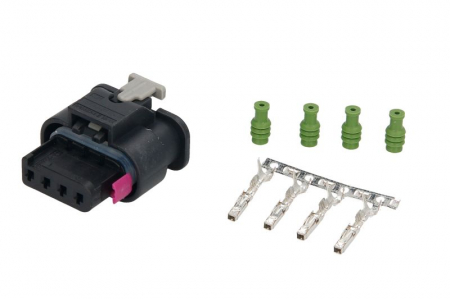 Electrica - Stecher cu mufa metalica numar pini: 4, kit reparatie