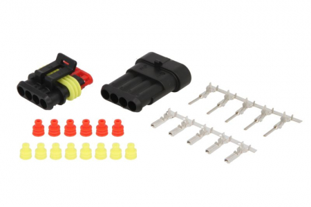 Stecher cu mufa metalica numar pini: 4, kit reparatie [1]