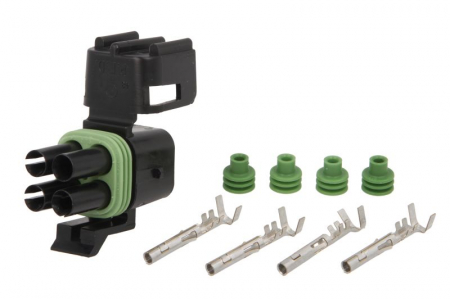 Electrica - Stecher cu mufa metalica numar pini: 4, kit reparatie