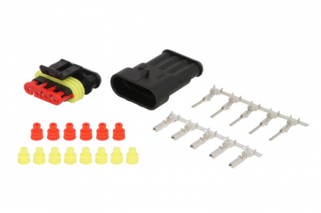 Electrica - Stecher cu mufa metalica numar pini: 4, kit reparatie