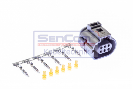 Stecher cu mufa metalica numar pini: 6, kit reparatie [2]