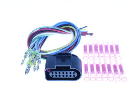 Electrica - Stecher metalic, numar pini: 14 potrivit AUDI A3, A4 ALLROAD B8, A4 B5, A4 B6, A4 B7, A4 B8, A5, A6 ALLROAD C6, A6 ALLROAD C7, A6 ALLROAD C8, A6 C5, A6 C6, A6 C7, A6 C8, A7, A8 D3 02.93-