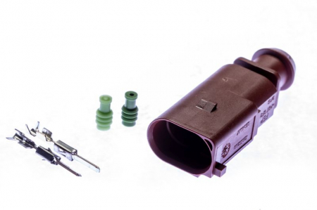 Stecher metalic, numar pini: 2, Kit reparare, potrivit AUDI; SEAT; SKODA; VW [2]