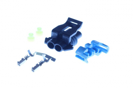Stecher metalic, numar pini: 2, Kit reparare, potrivit FORD; GM; HYUNDAI; KIA; NISSAN; OPEL [3]