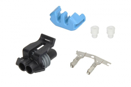 Electrica - Stecher metalic, numar pini: 2, Kit reparare, potrivit FORD; GM; HYUNDAI; KIA; NISSAN; OPEL