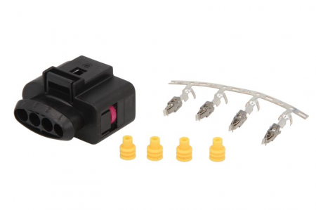 Stecher metalic, numar pini: 4, Kit reparare, potrivit AUDI; SEAT; SKODA; VW [1]