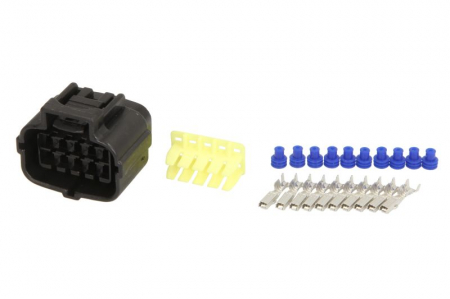 Electrica - Stecher (numar pini: 10, forma mufa: dreptunghiular, conector mama, pentru far) potrivit SCANIA G I, P I, P,G,R,T, R I, T 01.03-